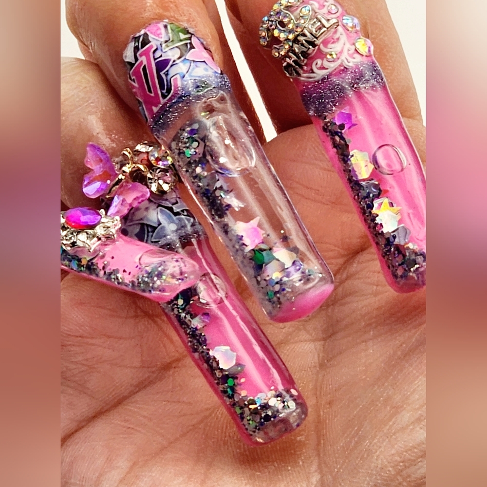 Acrylic Aqua Nails 💅 Set - Picture 4 of 17